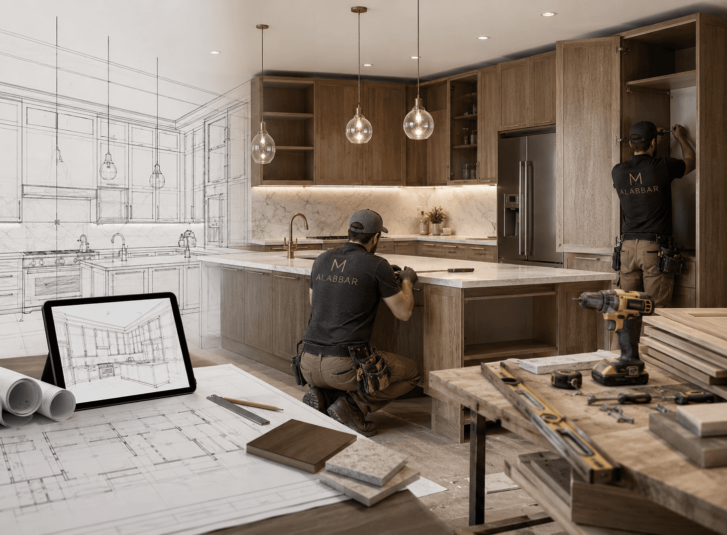 Design, Fabrication & Installation, M.ALABBAR interior architecture, Suwanee GA
